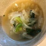 大根と小松菜のコンソメスープ